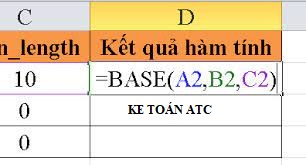 Học tin học tại thanh hóa Hàm Base là hàm chuyển đổi một số thành một cơ số và trả về bằng một văn bản của giá trị được tính toán. Chúng ta