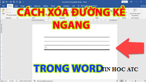 Học tin học ở thanh hóa Văn bản của bạn xuất hiện những đường kẻ viền, bạn muốn xóa nó, bạn hãy làm theo những bước sau: