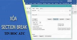 Trung tam tin hoc o thanh hoa Hãy làm theo cách sau nếu bạn muốn xóa section break trong microsoft word. Tin học ATC sẽ hướng dẫn