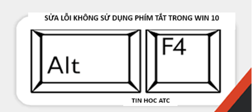 Hoc tin hoc thuc hanh o thanh hoa Bạn đang không sử dụng được phím tắt trên win 10? Tin học ATC xin mách bạn cách sửa lỗi này nhé!