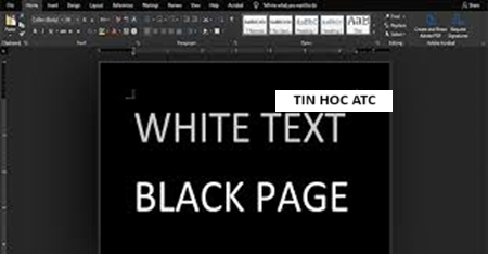 Trung tam tin hoc o thanh hoa Word bị nền đen chữ trắng thì phải làm sao? Tin học ATC xin chia sẽ cách sửa tình huống này nhé!