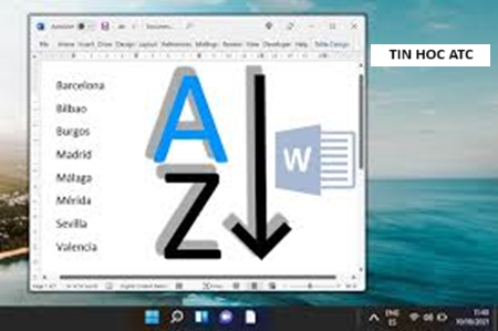 Học tin học thực hành ở thanh hóa Bạn muốn sắp xếp dữ liệu trong word theo thứ tự ABC nhưng chưa biết cách làm? Tin học ATC xin chia