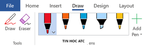 Hoc tin hoc tai thanh hoa Từ excel 2016 trở đi, Microsoft có thêm chức năng draw trong excel. Nếu bạn chưa biết cách sử dụng chức