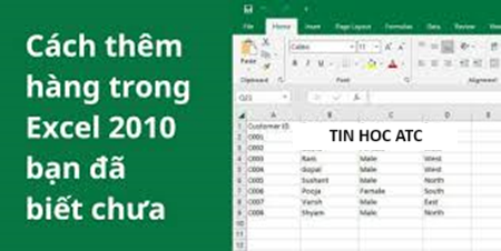 Học tin học cấp tốc tại thanh hóa Bài viết này dành cho bạn mới làm quen với excel, hướng dẫn cách thêm hàng trong excel như thế