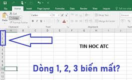 Học tin học văn phòng tại Thanh Hóa Nếu file excel của bạn bị mất 3 dòng đầu, bạn hãy thử theo cách sau đây nhé!1 Trường hợp bị ẩn do