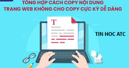 Trung tâm tin học ở thanh hóa Có những nội dung trên mạng mà bạn không copy được, tin học ATC có giải pháp dành cho bạn đây:Sử dụng